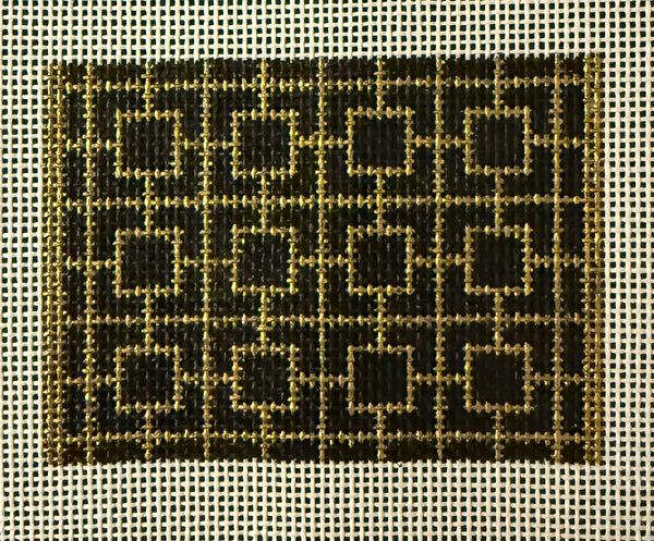 Gold Squares on Black Insert