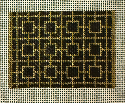 Gold Squares on Black Insert