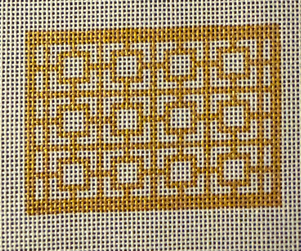 Geometric Squares Metallic Gold Insert