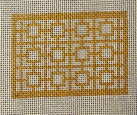 Geometric Squares Metallic Gold Insert