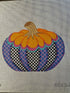 Black and White Check Funky Pumpkin