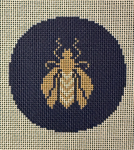 Bee Round Blue Insert