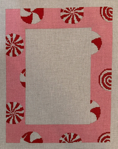 Peppermints on Pink Frame