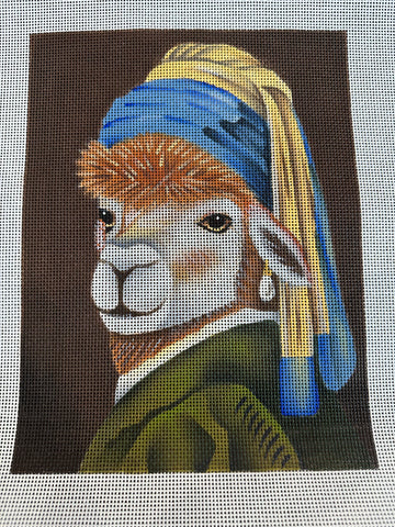 Llama with Pearl Earring