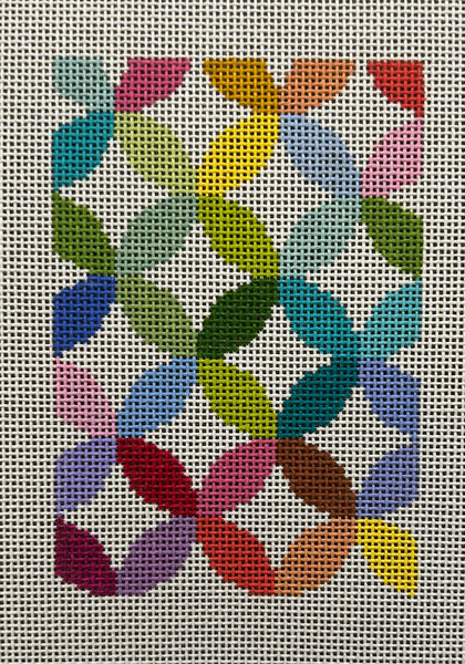 WS Quilt Ring Eyeglasses Case