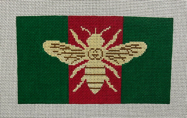 Everyday Clutch Insert Green and Gold with Bee