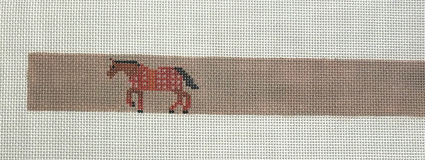 Horse and Orange Cooler Key Fob