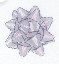 Holiday Bow - Iridescent White