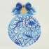 Pale Blue Chrysanthemum needlepoint canvas