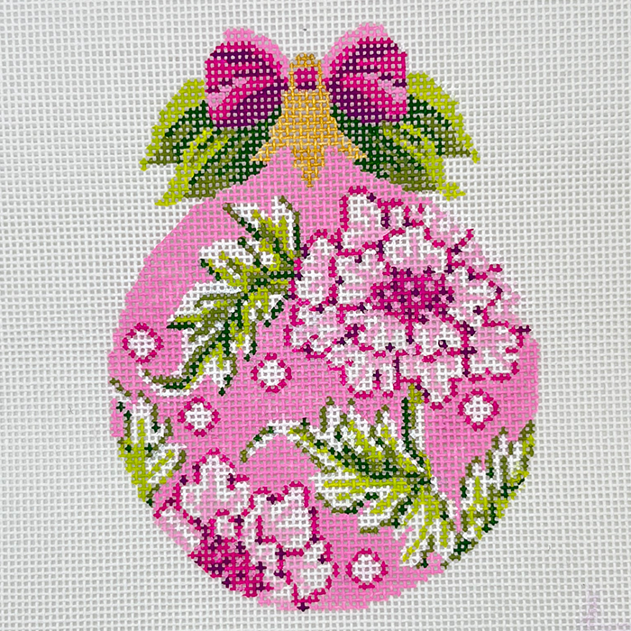Baby Pink Chrysanthemum needlepoint canvas
