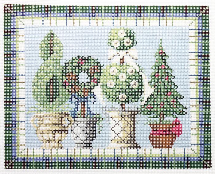 Winter Topiaries stitch guide