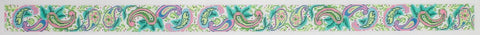 Wide paisleys and leaves belt