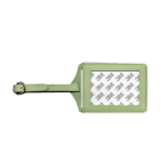 Leather Luggage Tag Lime Green