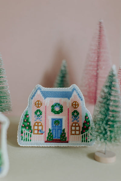 Christmas Village Pink House