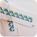 Color Block Bag Strap — Green/Blue