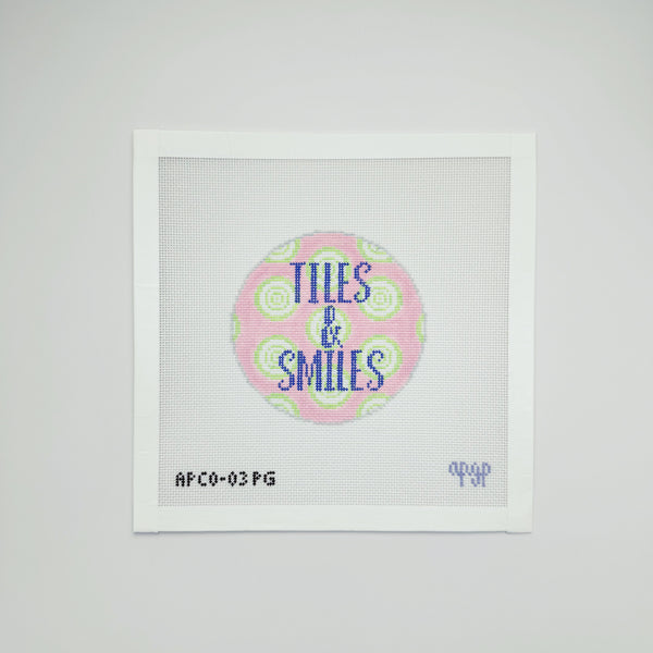 Tiles and Smiles — Pink and Green
