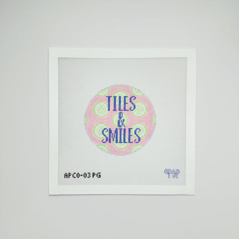 Tiles and Smiles — Pink and Green