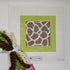 Giraffe Lime Border Canvas & Fiber Kit