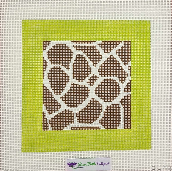 Giraffe with Lime Border