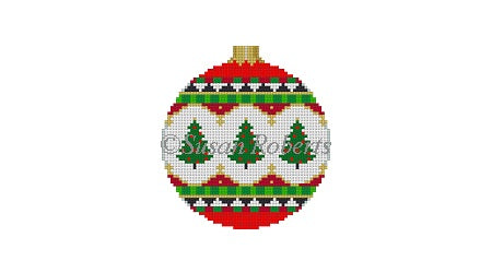 Trees Round Ornament