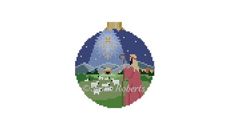 Nativity.Shepherd Round Ornament