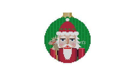 Santa,Nutcracker Round Ornament