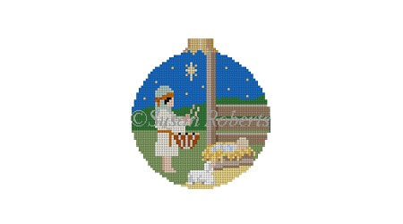 Drummer Boy Round Ornament