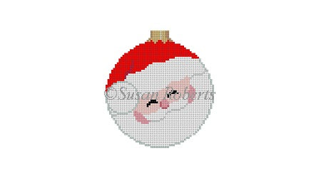 Santa Face Round