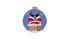 Down the Chimney Round Ornament
