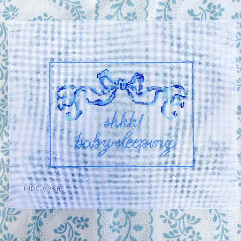 Shh! Baby Sleeping-Blue