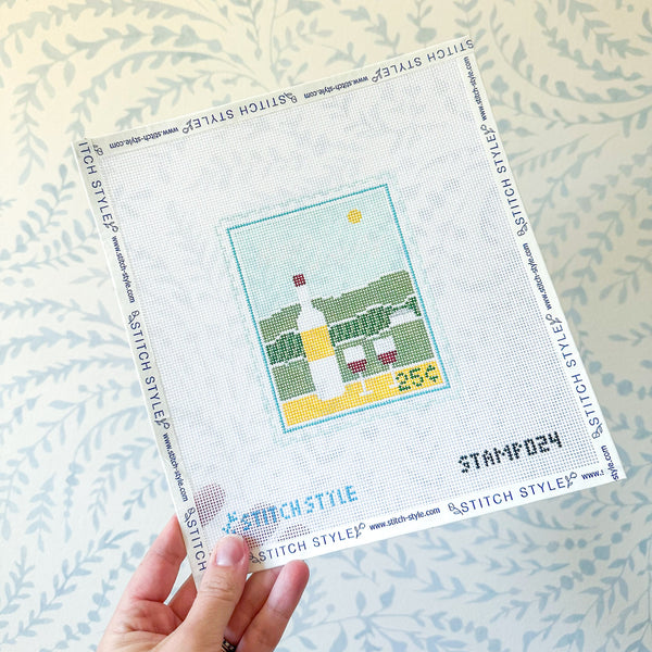 Napa Valley Travel Stamp — Stitch Style