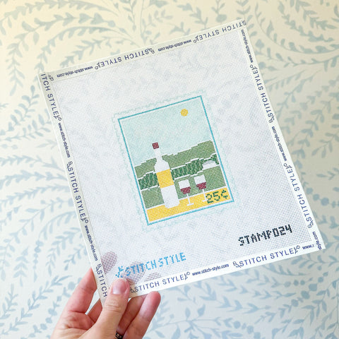 Napa Valley Travel Stamp — Stitch Style