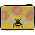 Stitch and Zip Flowers and bee Coin/Credit Case