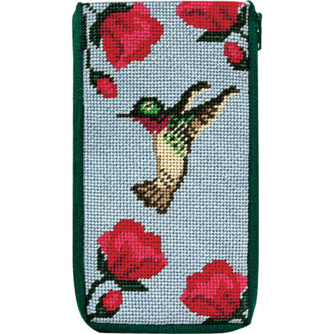 Stitch and Zip Hummingbird Eyeglass case