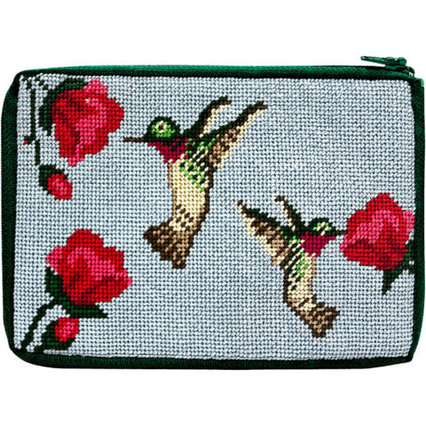 Stitch and Zip Hummingbird Cosmetic Purse