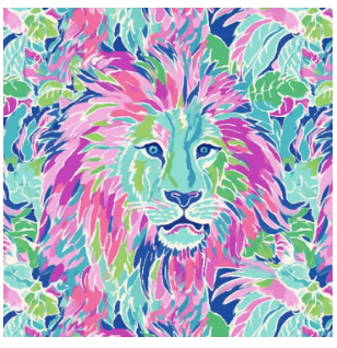 Multi Colored Lion