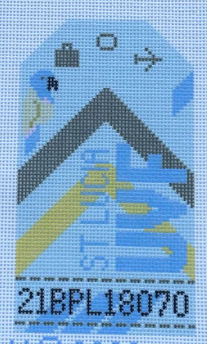 St. Lucia Retro Travel Tag