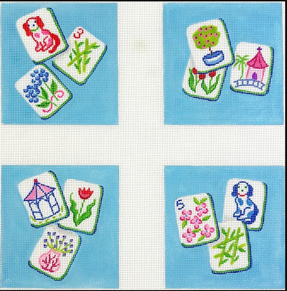Mahjong Coasters - Chinoiserie