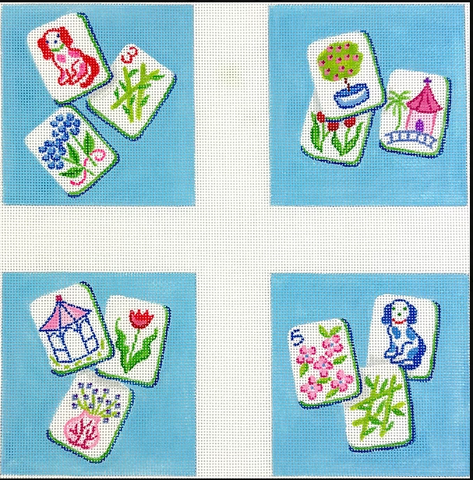 Mahjong Coasters - Chinoiserie