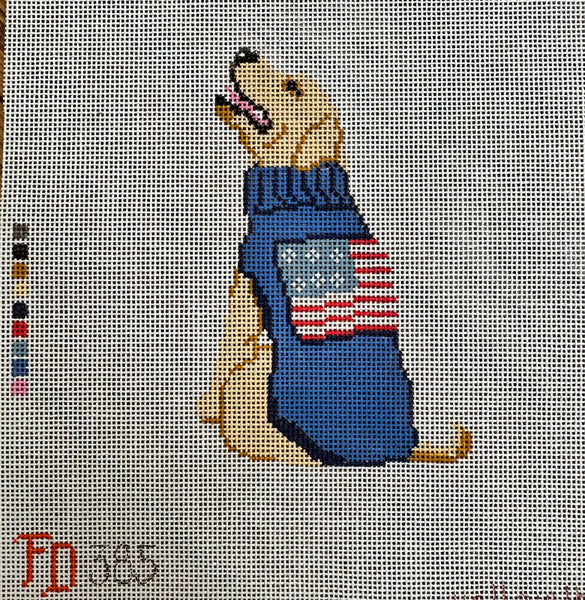 Yellow Lab w/Sweater