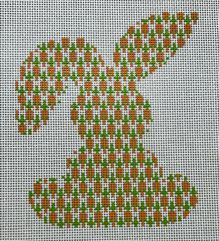 Bunny — Carrots needlepoint canvas