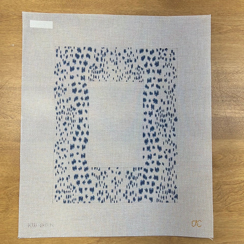 French Dots Picture Frame-Navy