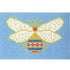 Bee Blue Background Insert