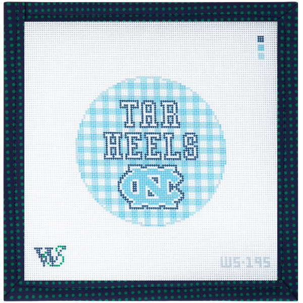 Wipstitch UNC Round needlepoint canvas
