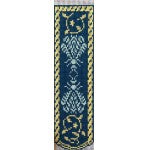 w-N's Bee Bookmark Blue and Cream