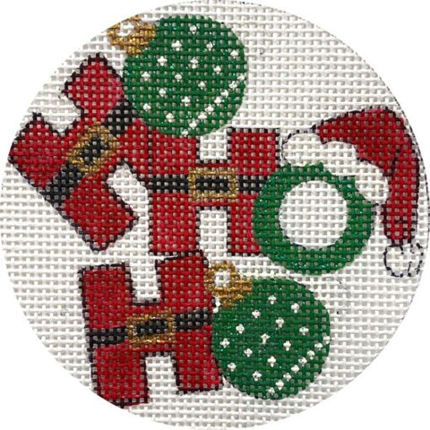 Ho Ho Ho Ornaments Round