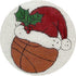 Basketball with Santa hat
