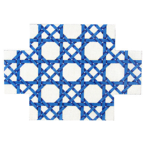 Blue Caning Pattern Brick Cover