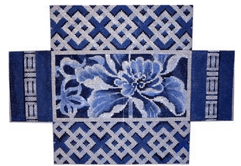 Blue/White Peony Brick Cover