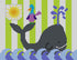 Whale and Bird Tooth Fairy Pillow